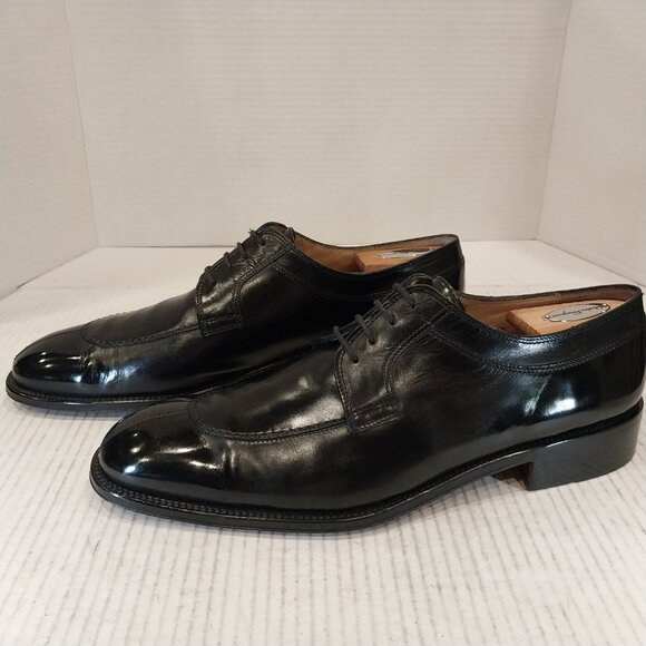 SALVATORE FERRAGAMO men's size 11.5 D black Derby. - Picture 3 of 9